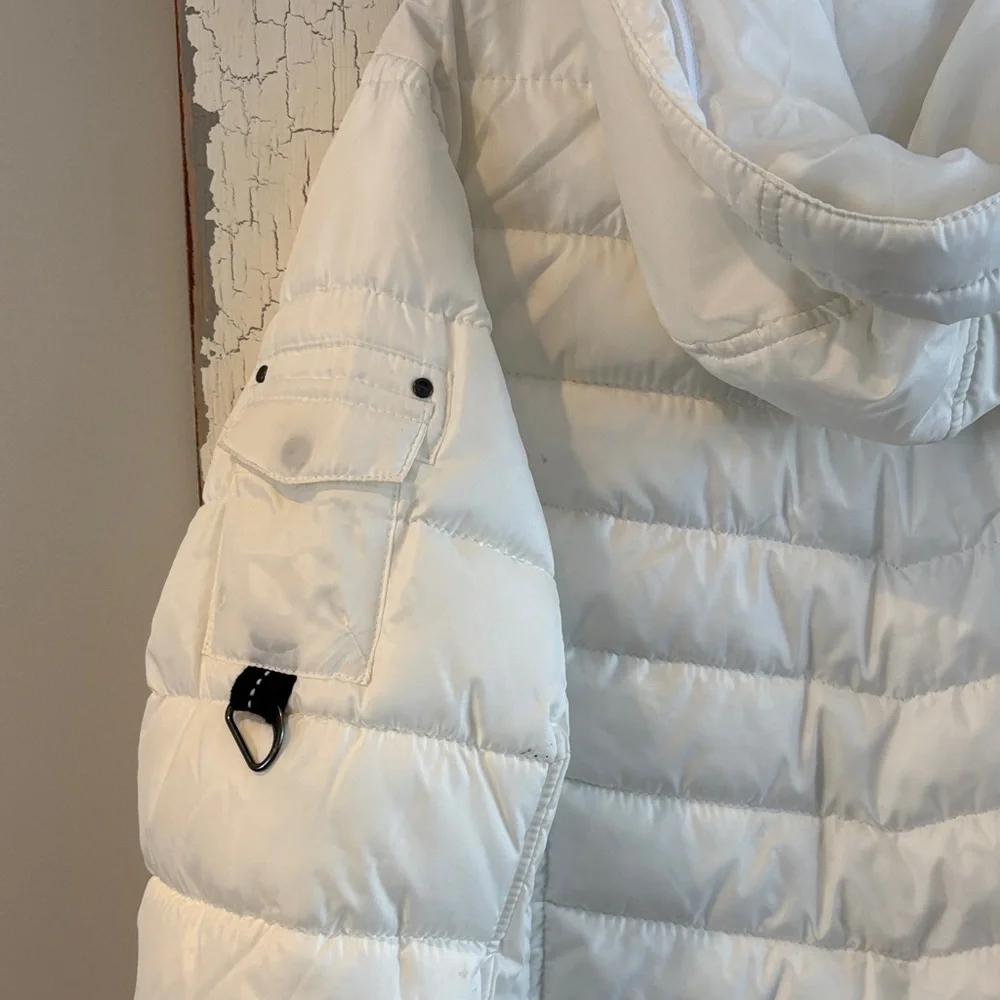 Women's Southpole white ski/puffer jacket - Picture 7 of 9